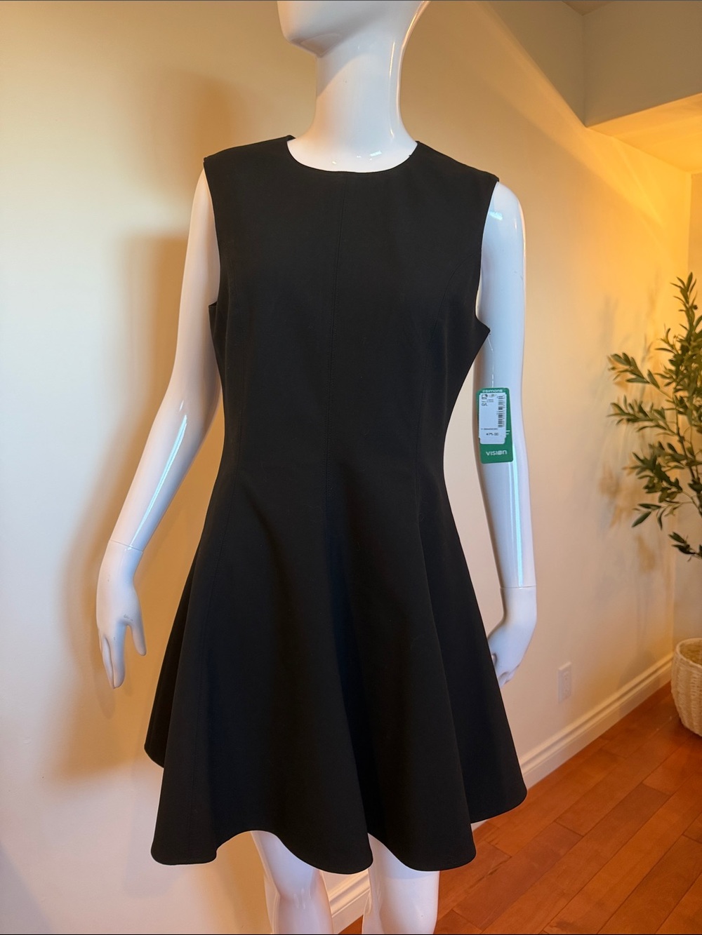 NWT Twik by Simons Black Fit & Flare Mini Dress L